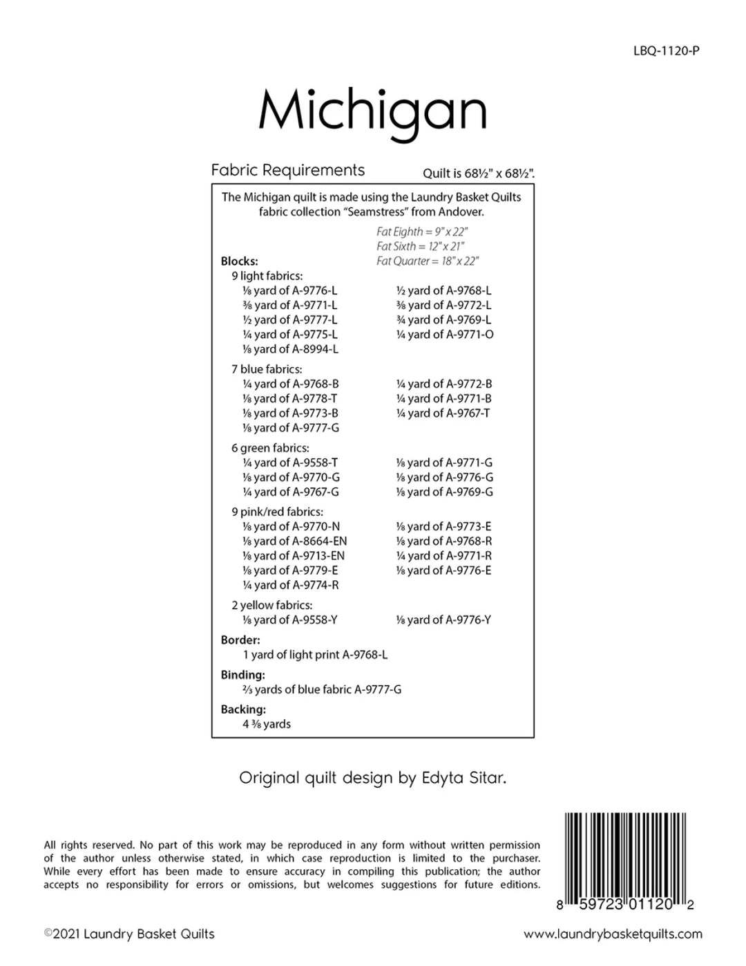 Michigan Quilt Pattern