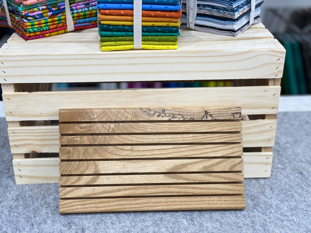 Handcrafted Wood Ruler Holder - Table