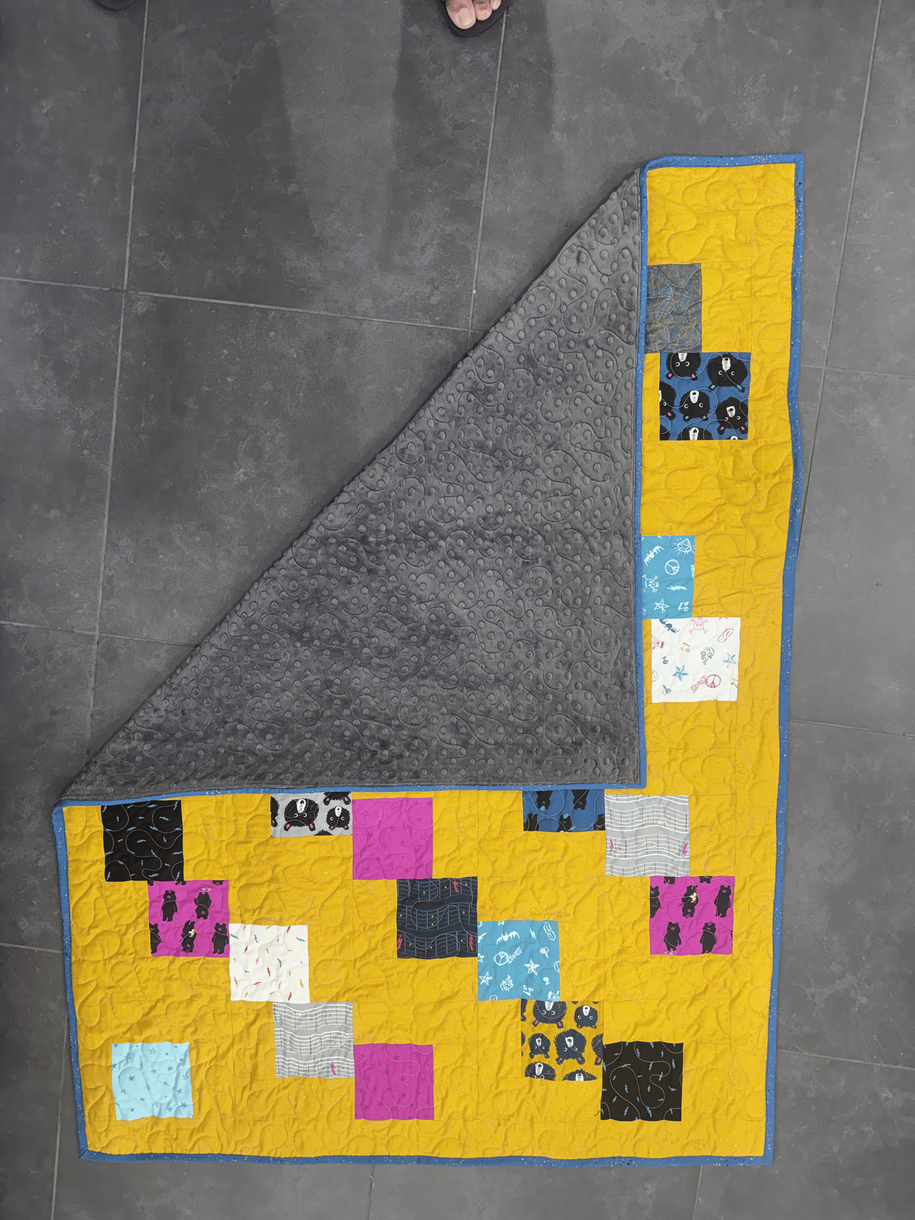 Finished Quilt: Teddy & The Bears Baby Quilt