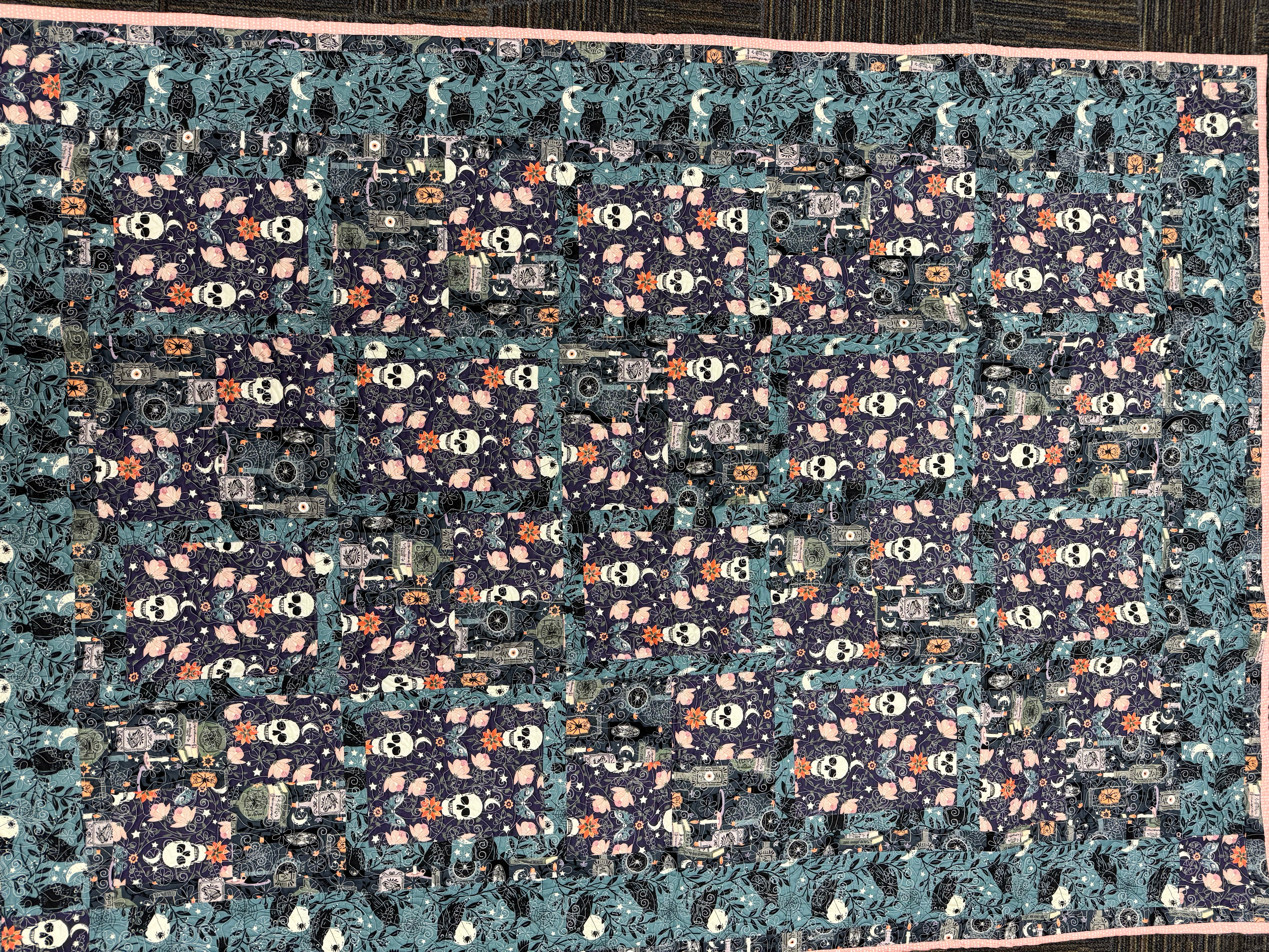 Finished Quilt: Dark Halloween - Spellbound Fabrics