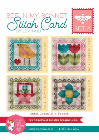 Bee In My Bonnet Stitch Cards Set A