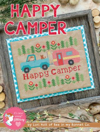 Happy Camper Cross Stitch Pattern - Lori Holt for Bee in my Bonnet