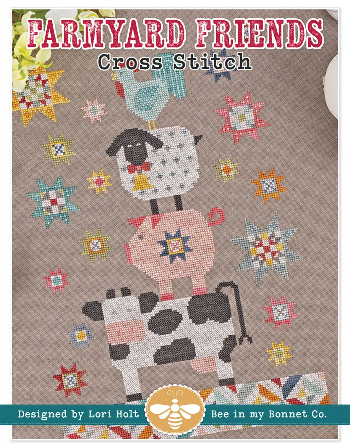 Farmyard Friends Cross Stitch Pattern - Lori Holt for Bee in my Bonnet