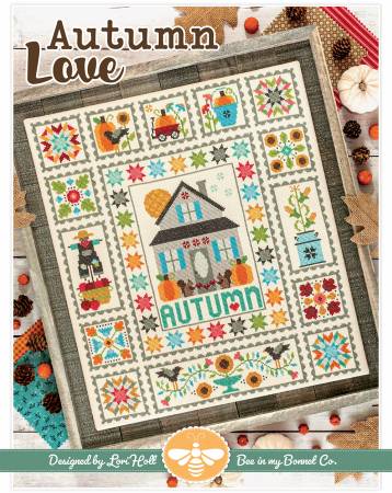 Autumn Love Cross Stitch Pattern - Lori Holt for Bee in my Bonnet