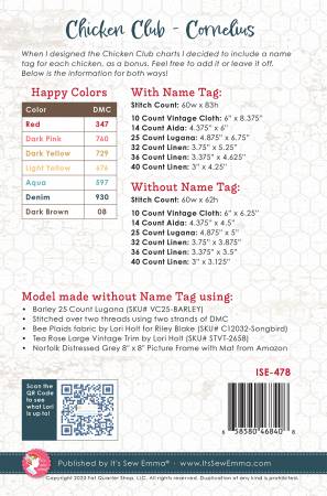 Chicken Club Cross Stitch Pattern Beatrice - Month 4