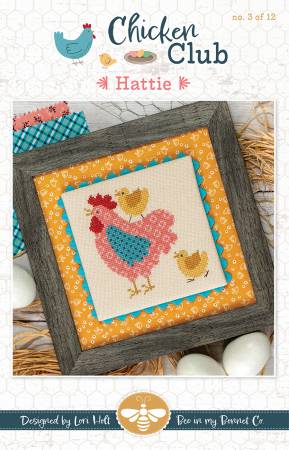 Chicken Club Cross Stitch Pattern Hattie - Month 3
