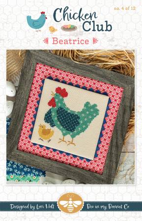 Chicken Club Cross Stitch Pattern Beatrice - Month 4