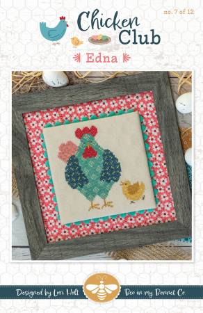 Chicken Club Cross Stitch Pattern Edna - Month 7