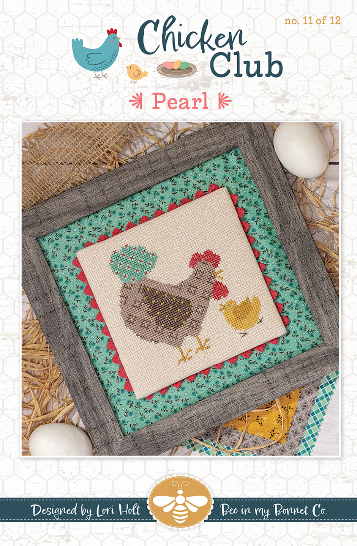 Chicken Club Cross Stitch Pattern Pearl - Month 11