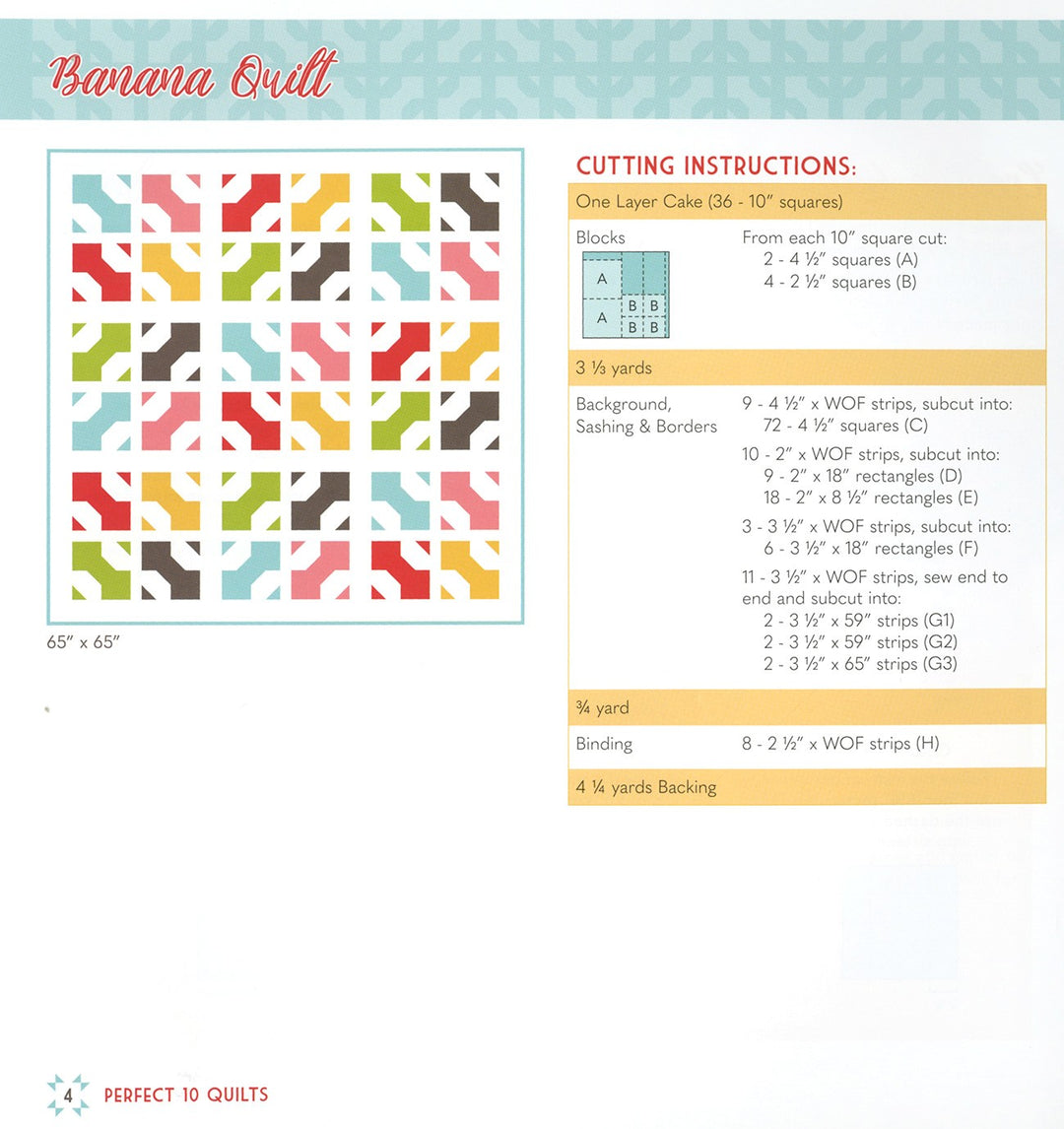 Perfect 10 Quilts Book