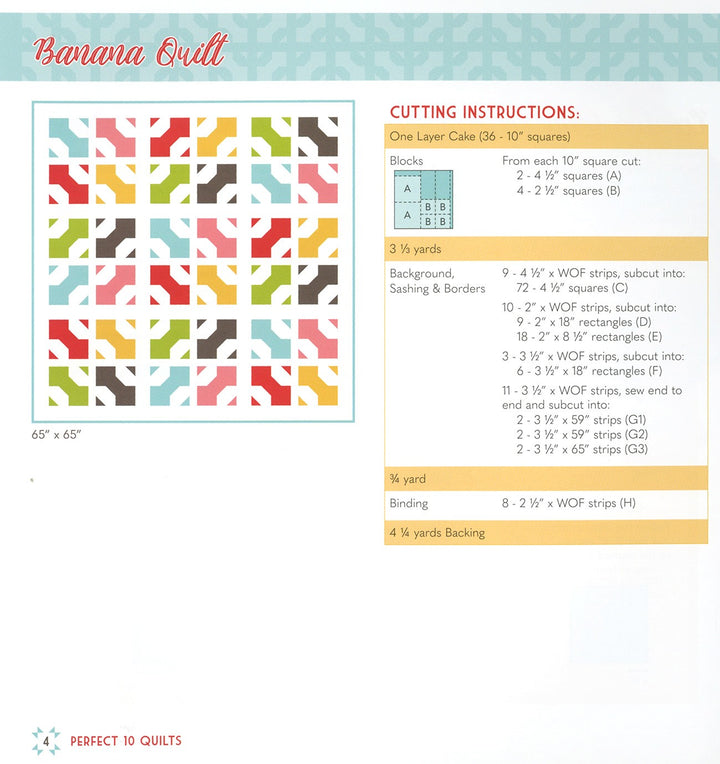 Perfect 10 Quilts Book