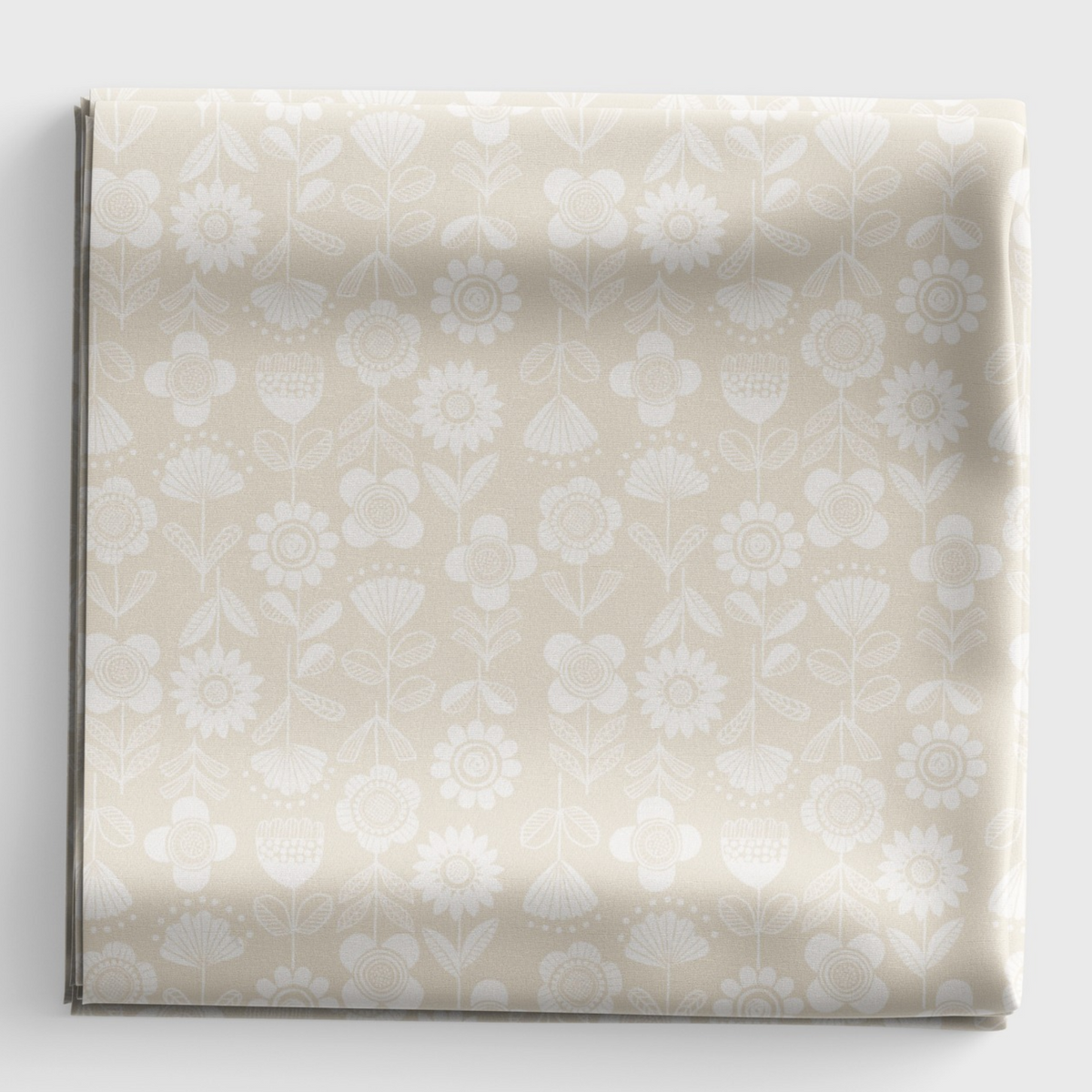 Jaynie - Floral stripe blue on cream - L33B