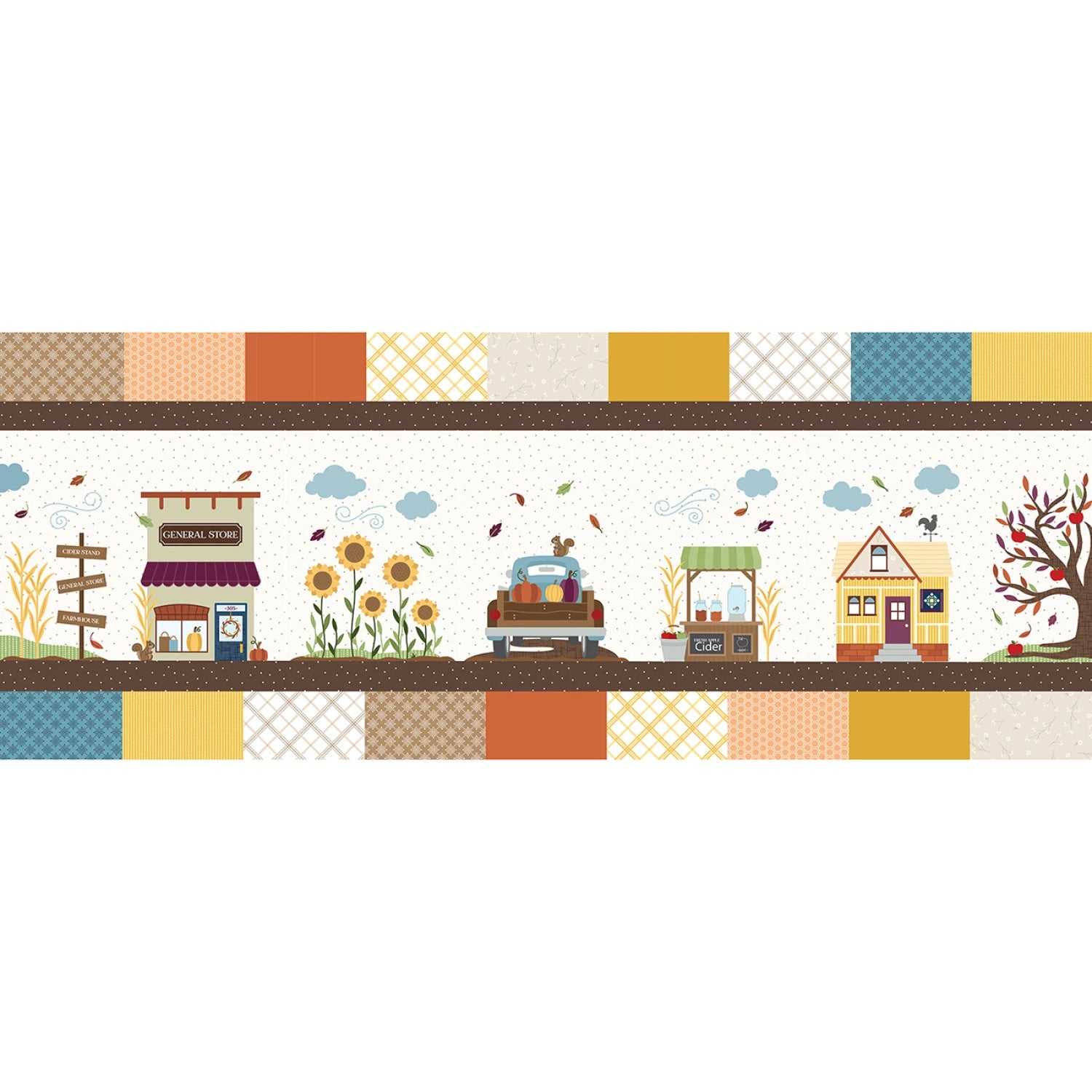 Autumn Acres Bench Pillow - Kimberbell