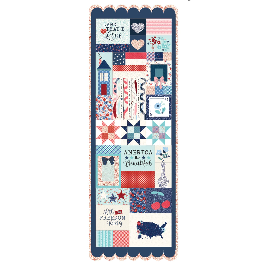 Star-Spangled Beauty Ladder Quilt CD/Book