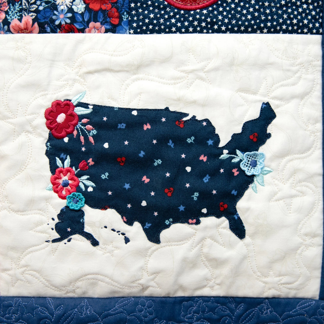 Star-Spangled Beauty Ladder Quilt CD/Book