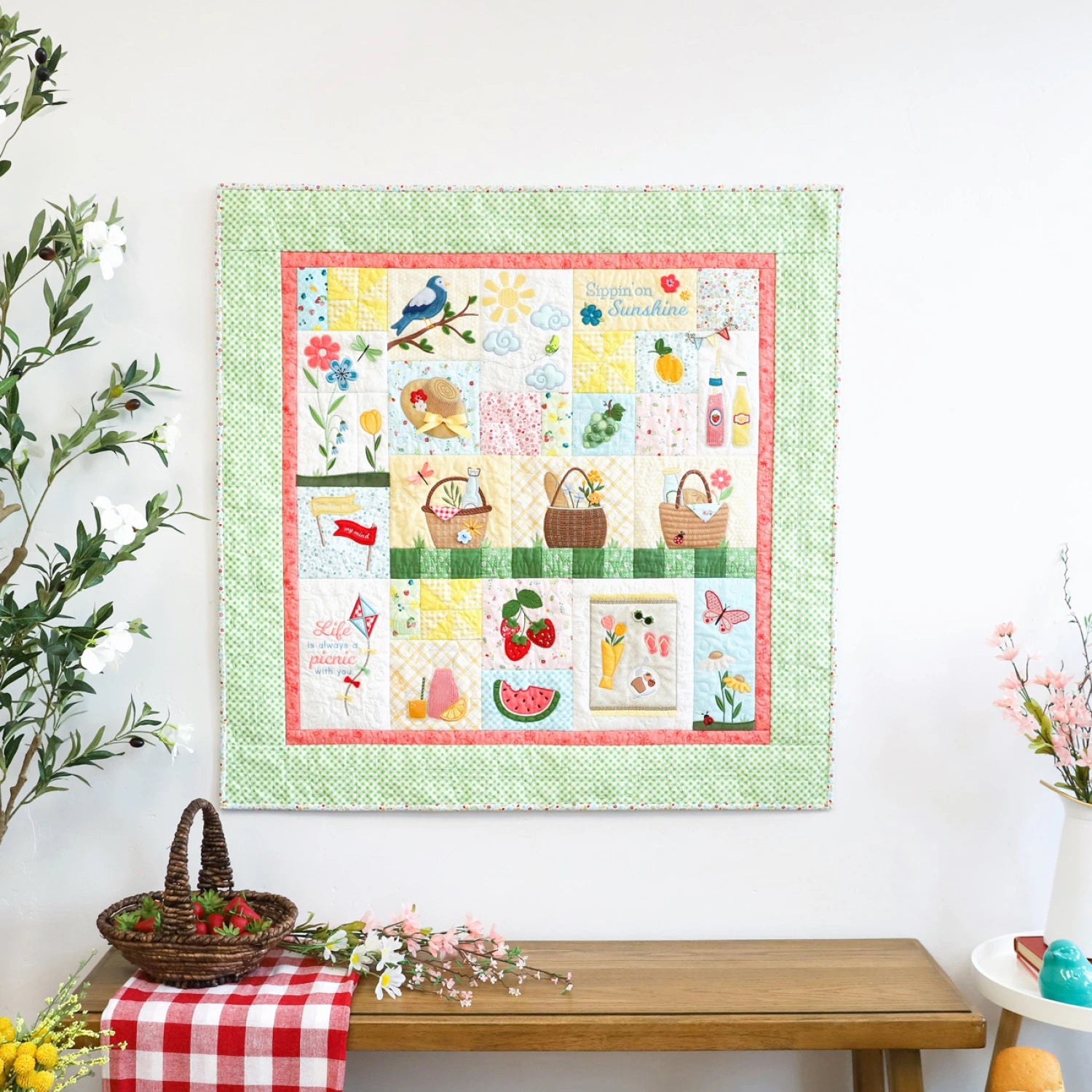 Sippin' on Sunshine Feature Quilt - Kimberbell