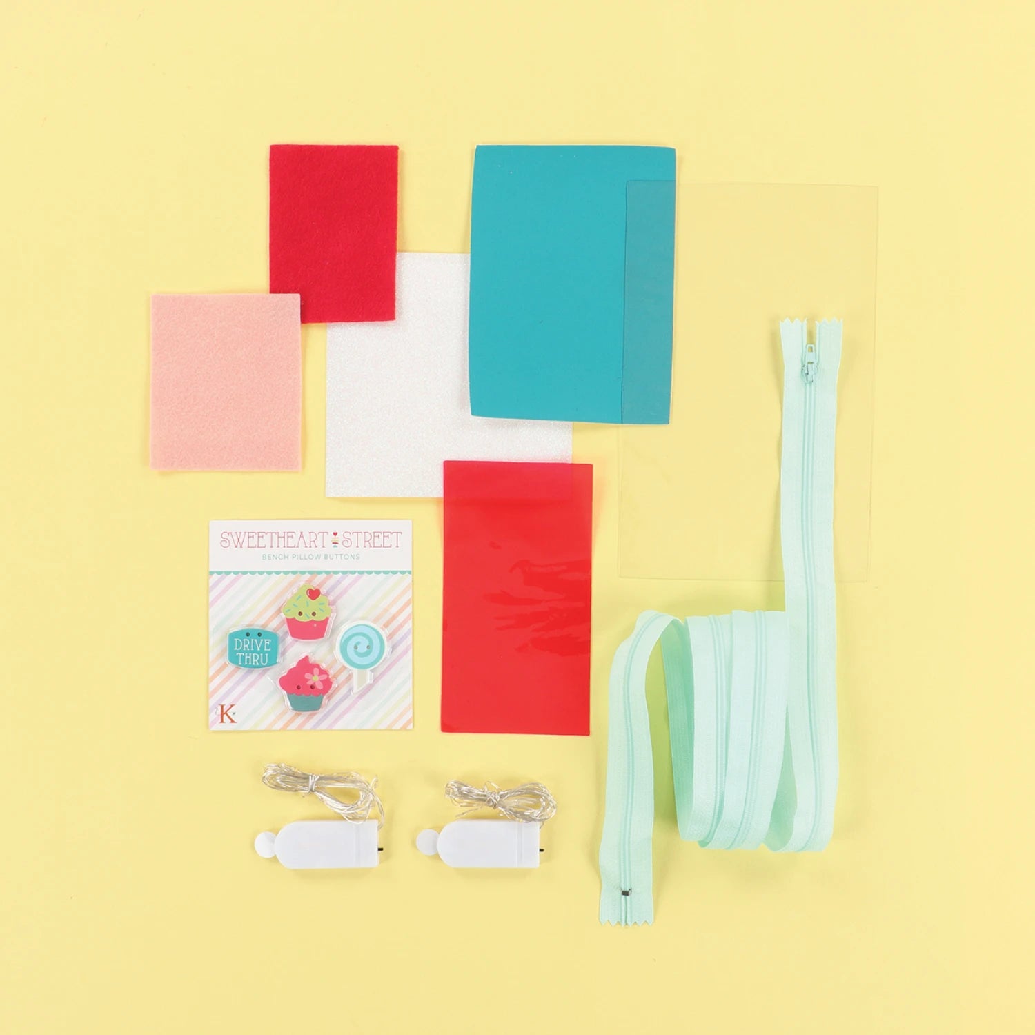 Sweetheart Street Bench Pillow Embellishment Kit - Kimberbell