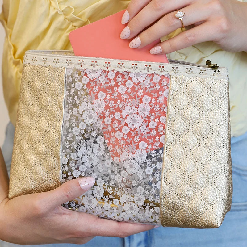 Cream and Pebble Lace Zippers (2 pack) - Kimberbell
