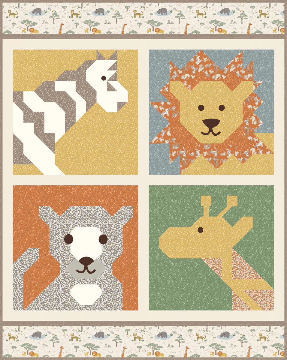 Leo & Savannah - Safari on the Savannah Quilt Kit
