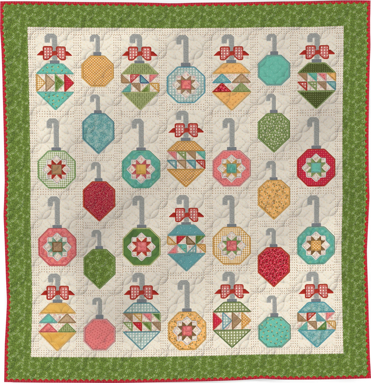 Decorating the Tree - Machine Embroidery - Fabric Only Kit