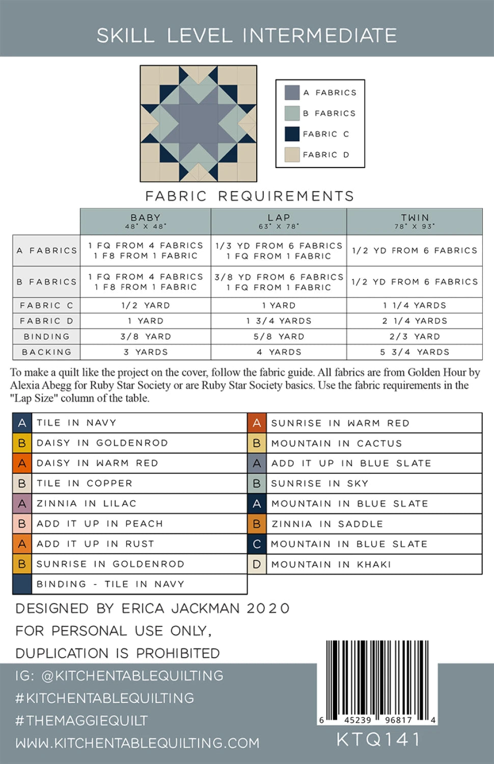 The Maggie Quilt Pattern - Kitchen Table Quilting