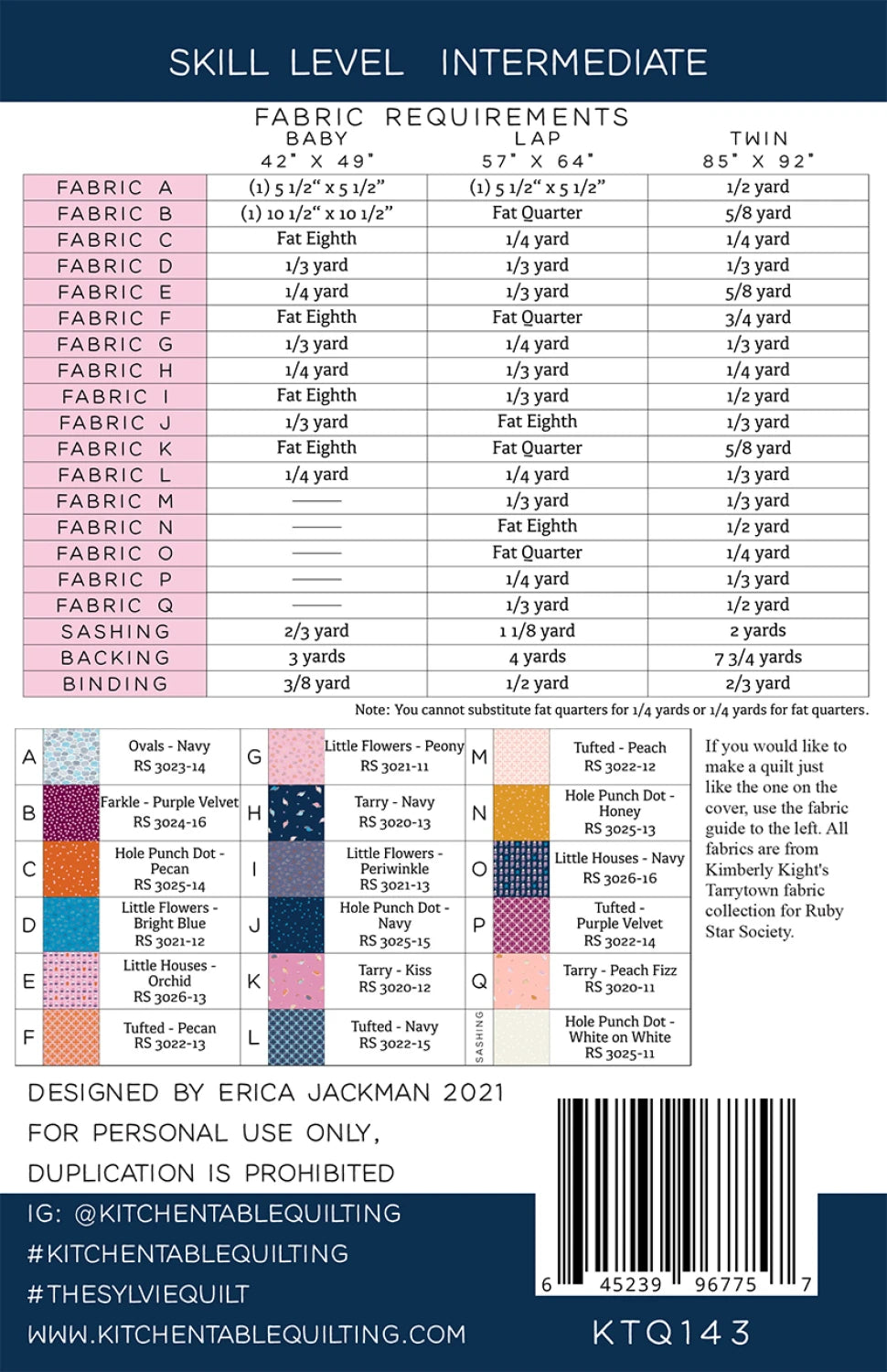 The Sylvia Quilt Pattern - Kitchen Table Quilting
