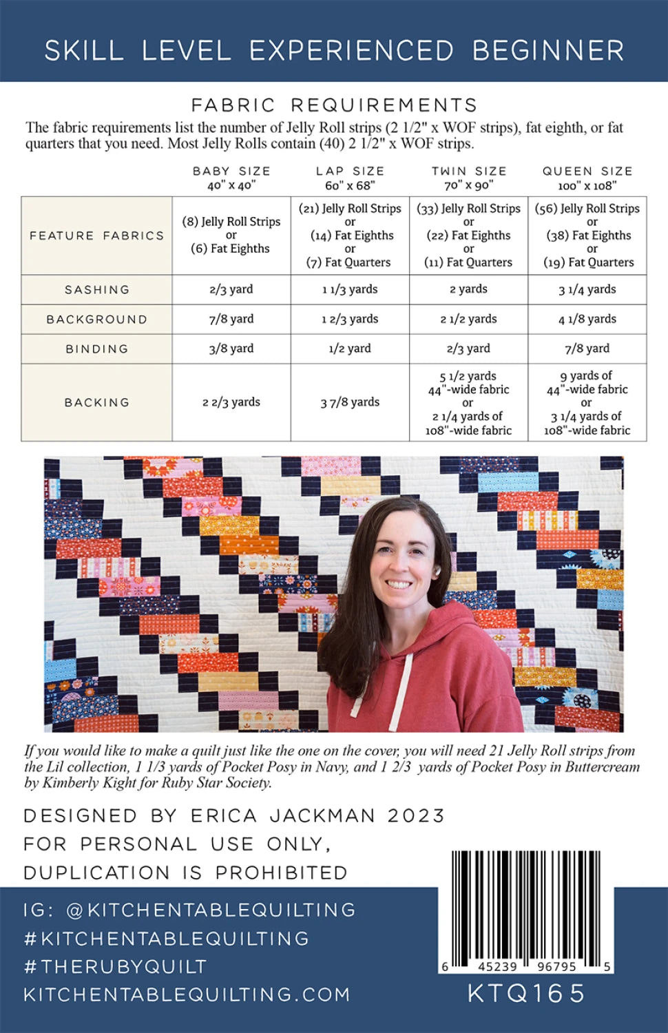 The Ruby Quilt Pattern - Kitchen Table Quilting