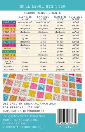 The Fiona Quilt Pattern - Kitchen Table Quilting