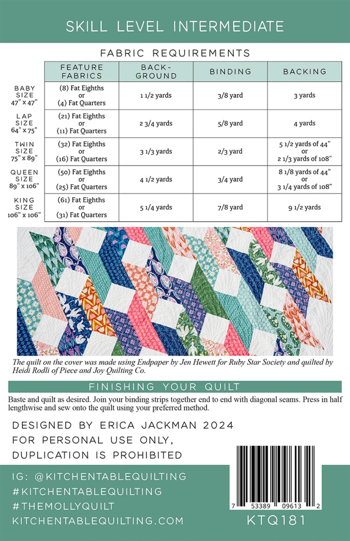 The Molly Quilt Pattern - Kitchen Table Quilting