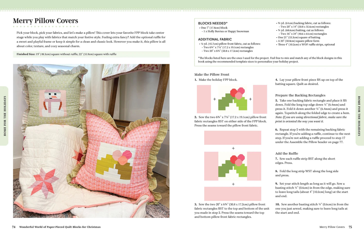 Wonderful World of Paper-Pieced Quilt Blocks for Christmas Book