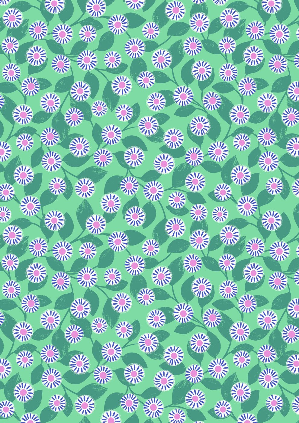 Creative Landscapes - Mountains and Shores - Wild Daisy - Green - L27C