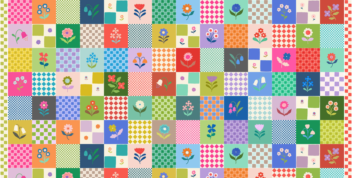 Patchwork Joy - Patchwork Joy 3 inch flower squares - L40