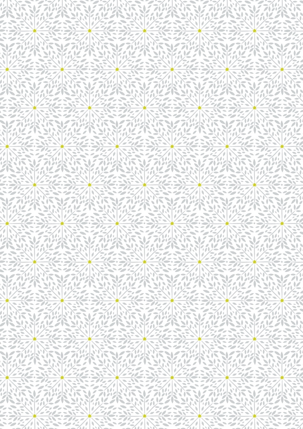 Winter Solstice - Winter Star - Grey on White (with gold metallic) - L57A