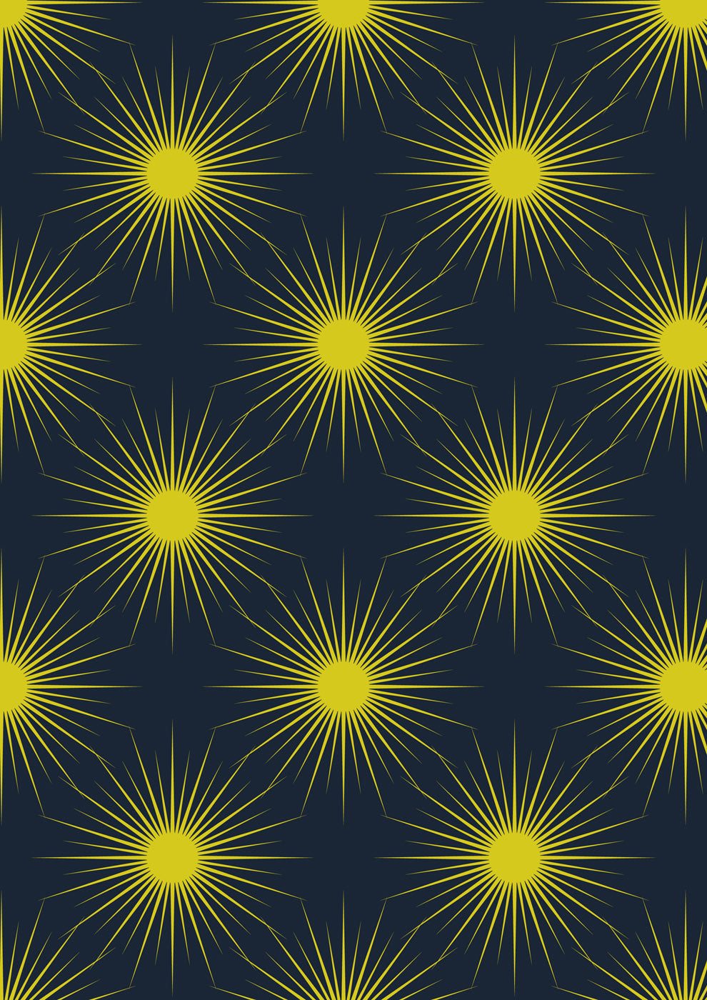 Winter Solstice - Solstice Sun - Midnight Blue (with gold metallic) - L58C