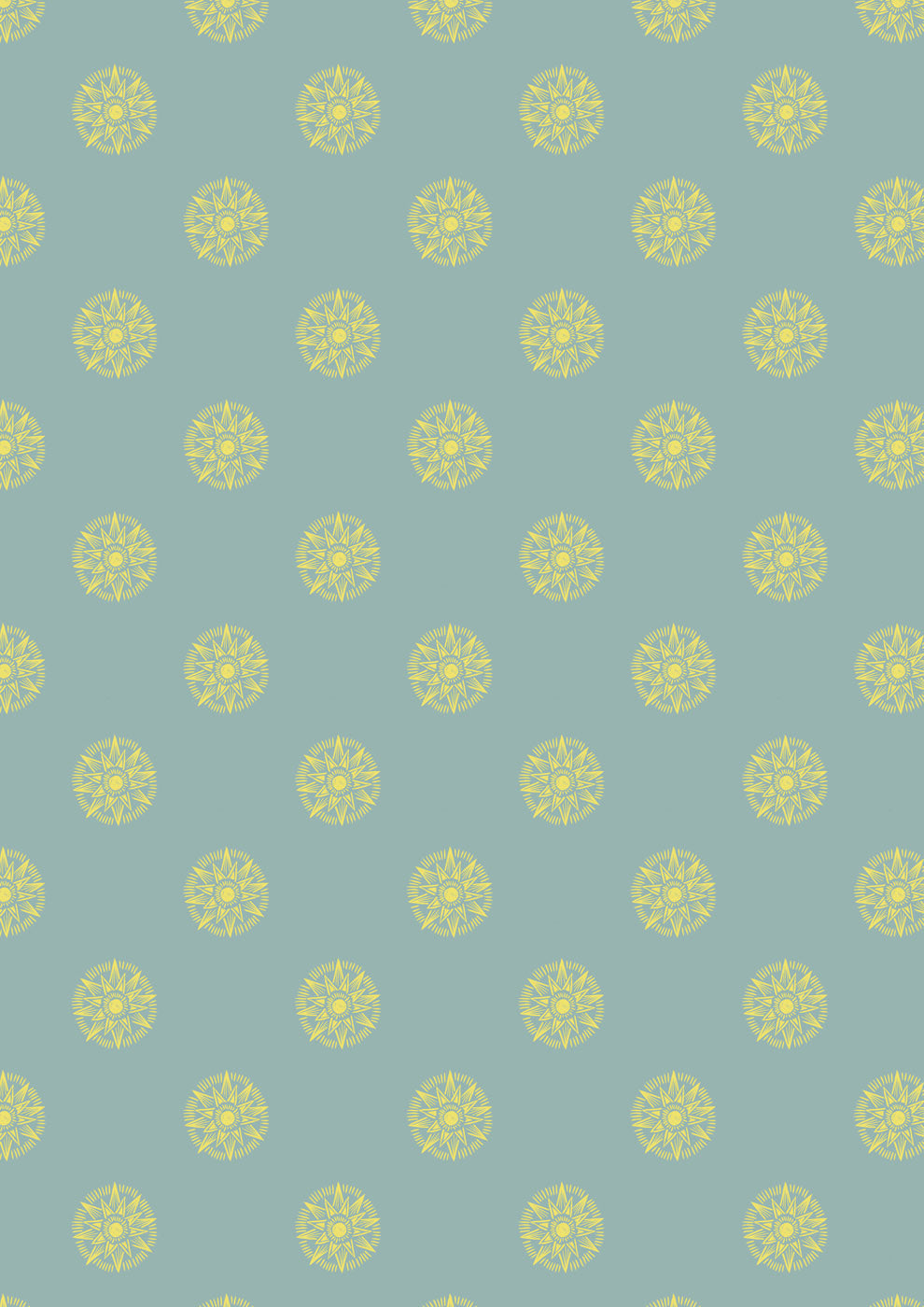 Winter Solstice - Small Solstice Shining Star (with gold metallic) - Verdigris - L59A