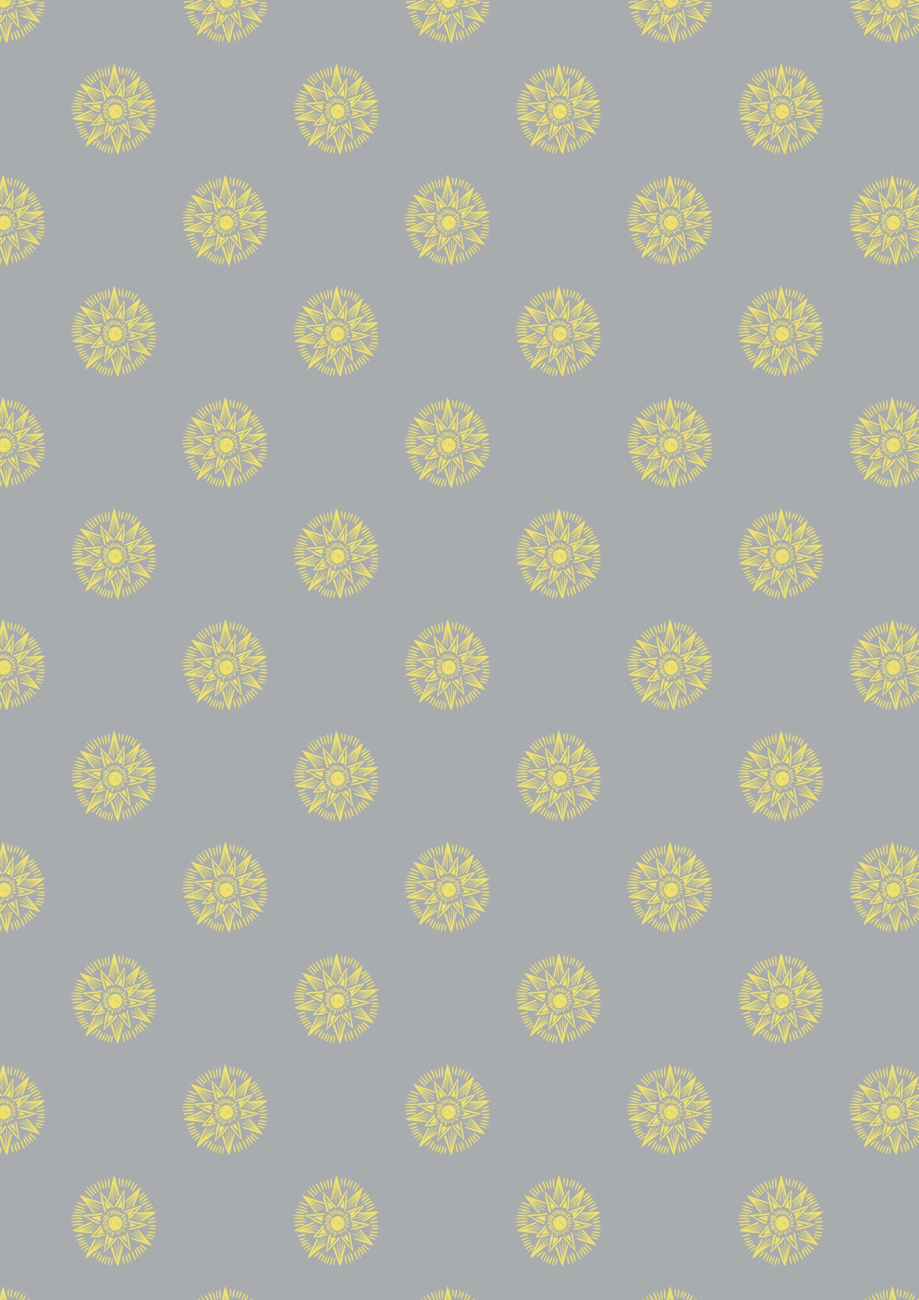 Winter Solstice - Small Solstice Shining Star (with gold metallic) - Grey - L59B