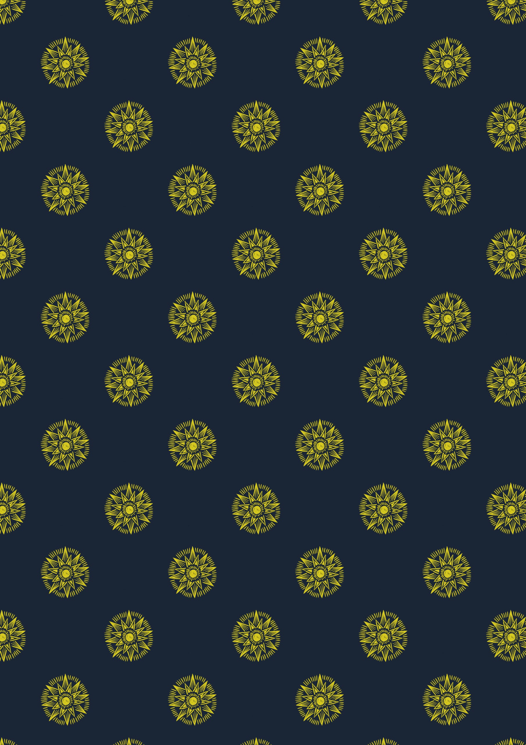 Winter Solstice - Small Solstice Shining Star (with gold metallic) - Midnight Blue - L59C