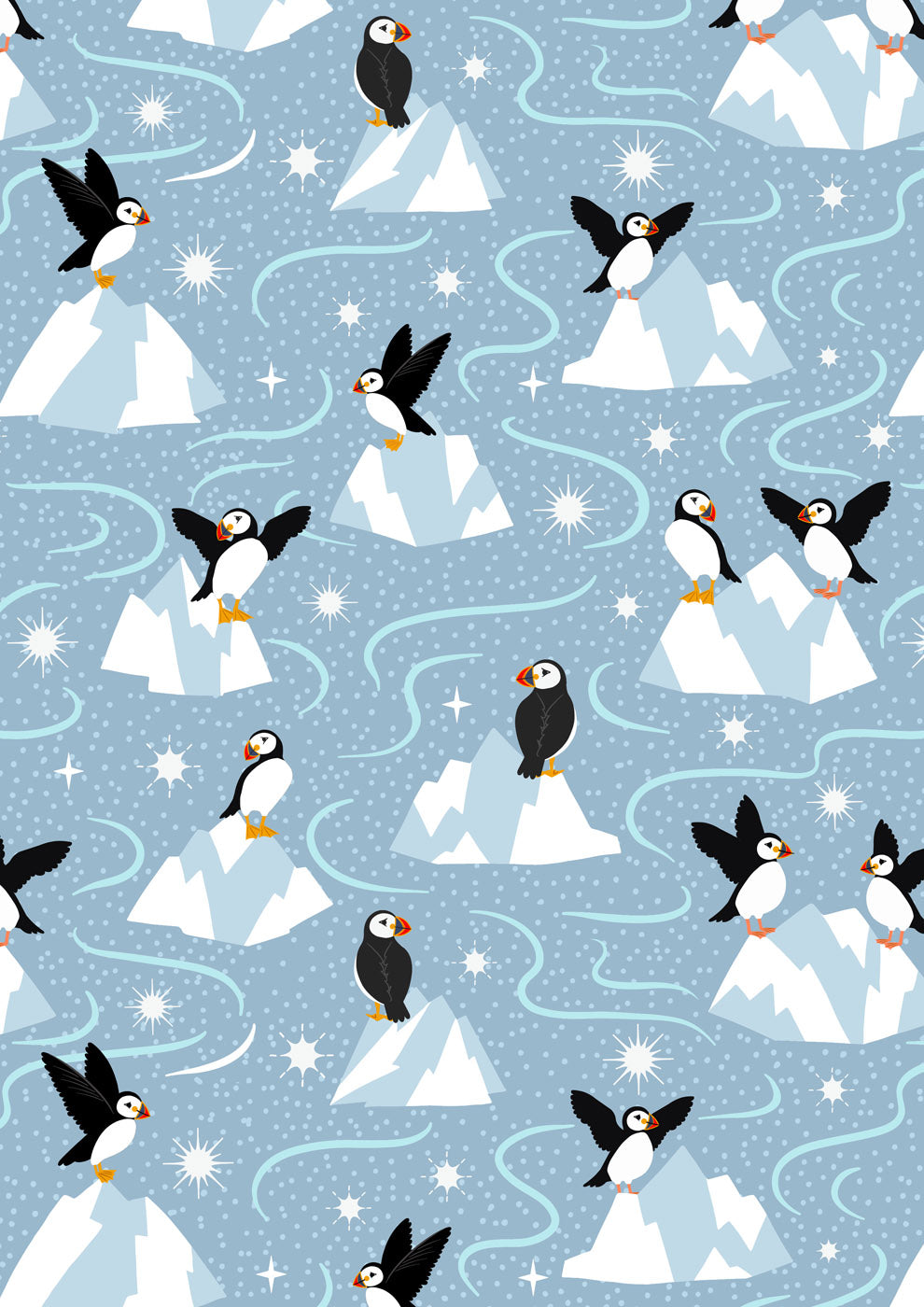 Where The Sky Dances - Puffin - Blue Grey - L65B
