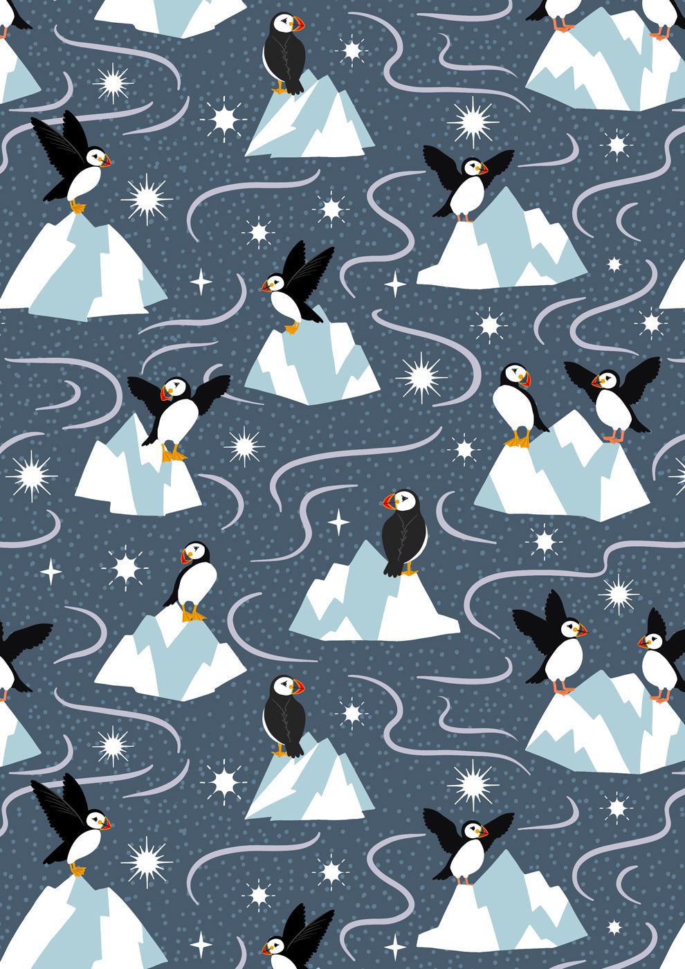 Where The Sky Dances - Puffin - Dark Blue - L65C