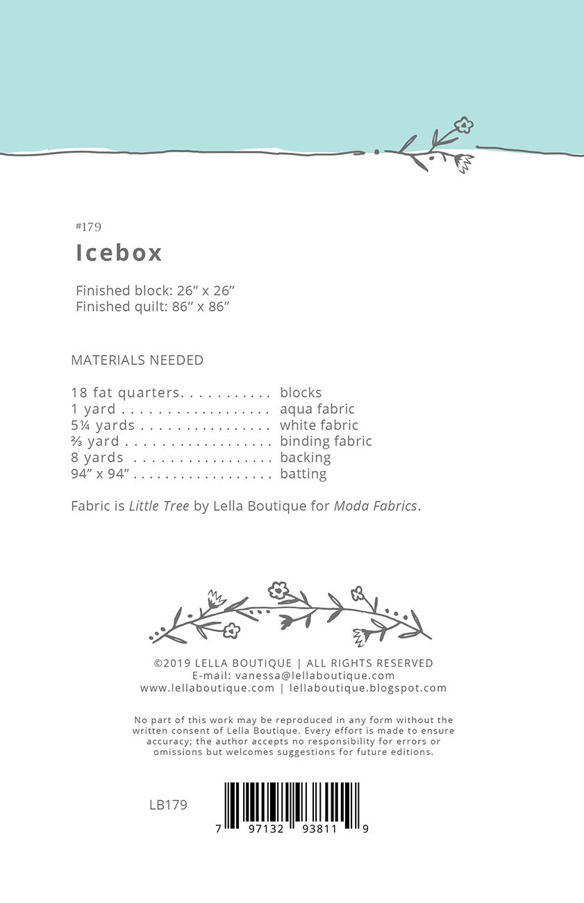 Icebox Quilt Pattern