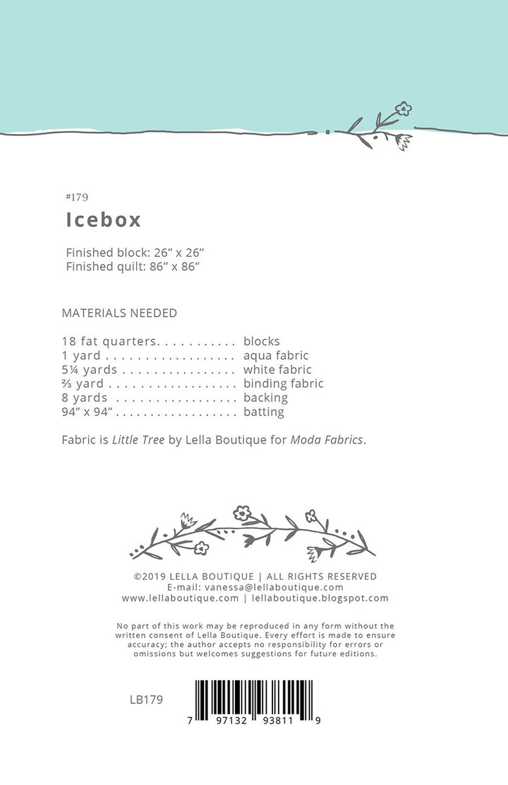 Icebox Quilt Pattern