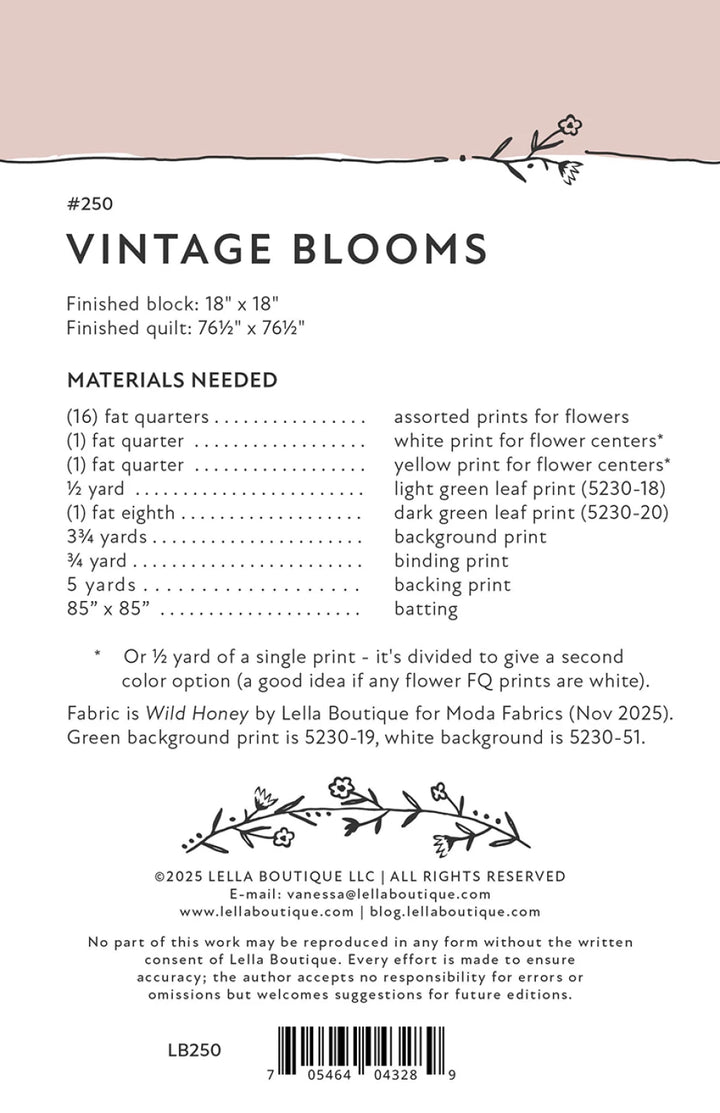 Vintage Blooms - Lella Boutique