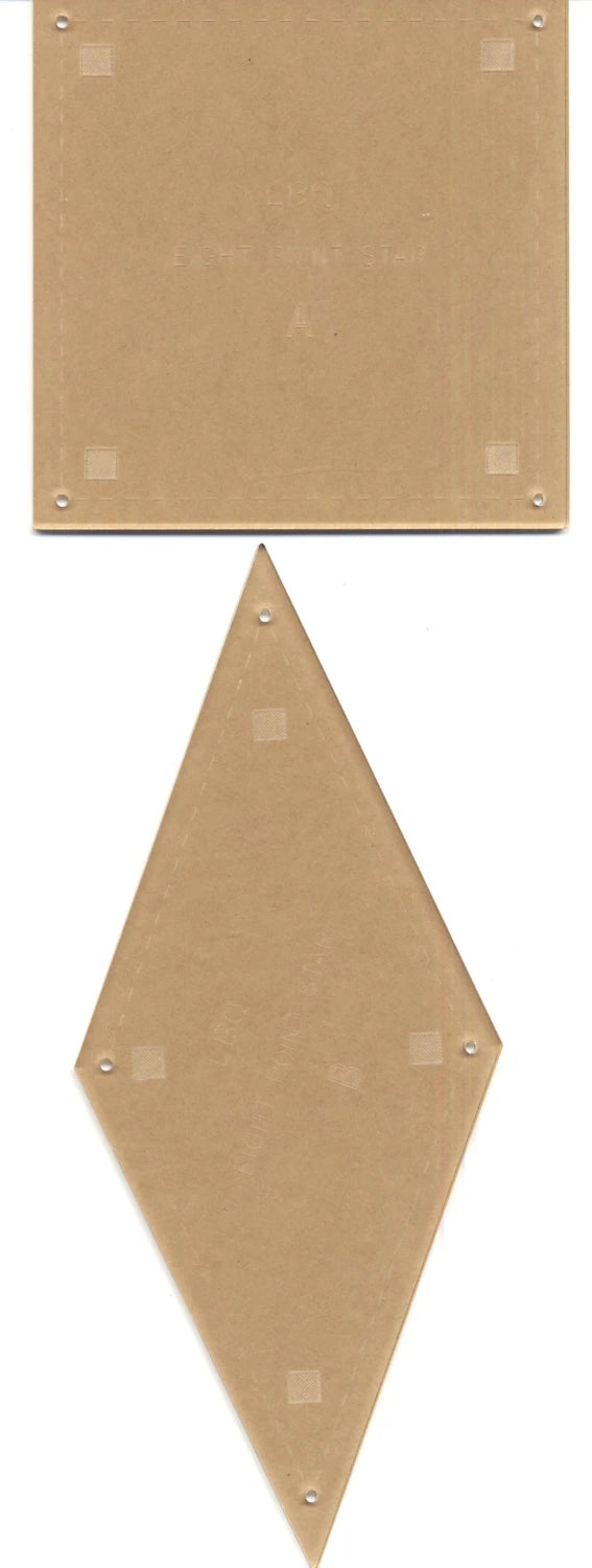 Eldon Templates - 2 pieces - Laundry Basket Quilts