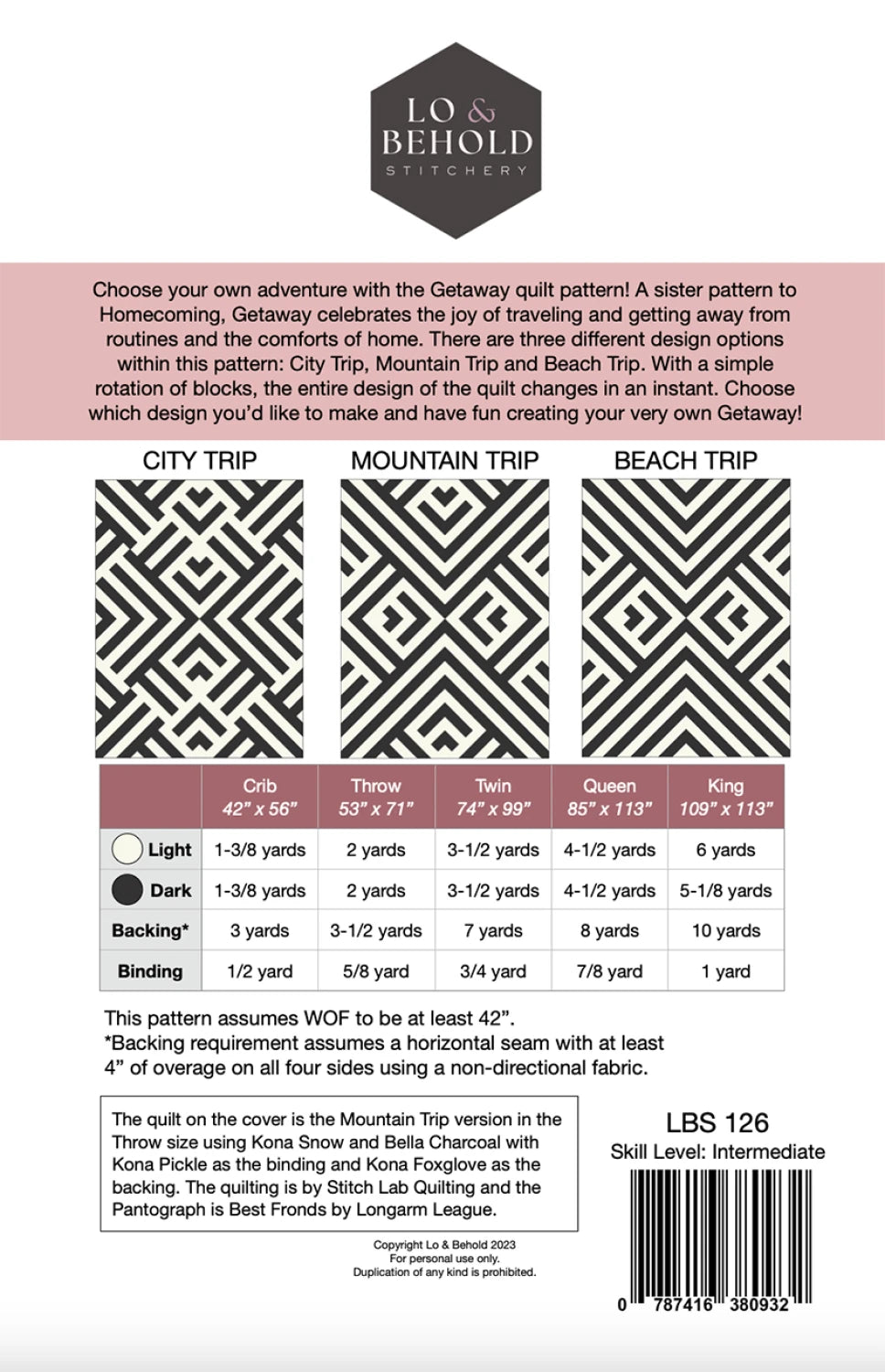 Getaway Quilt Pattern - Lo & Behold Stitchery