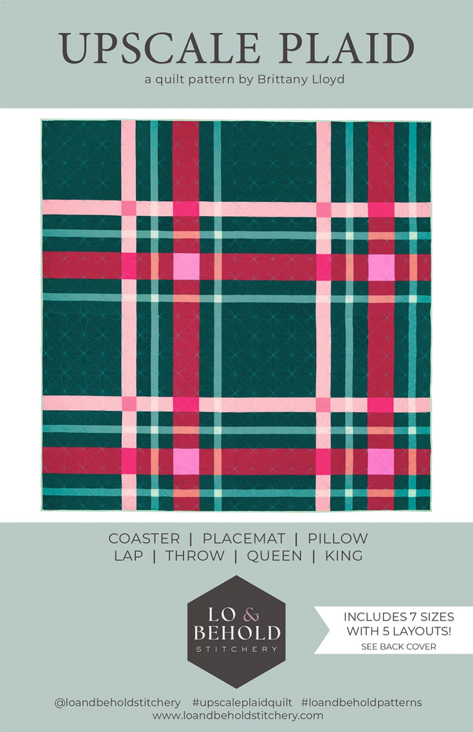 Upscale Plaid Quilt Pattern - Lo & Behold Stitchery