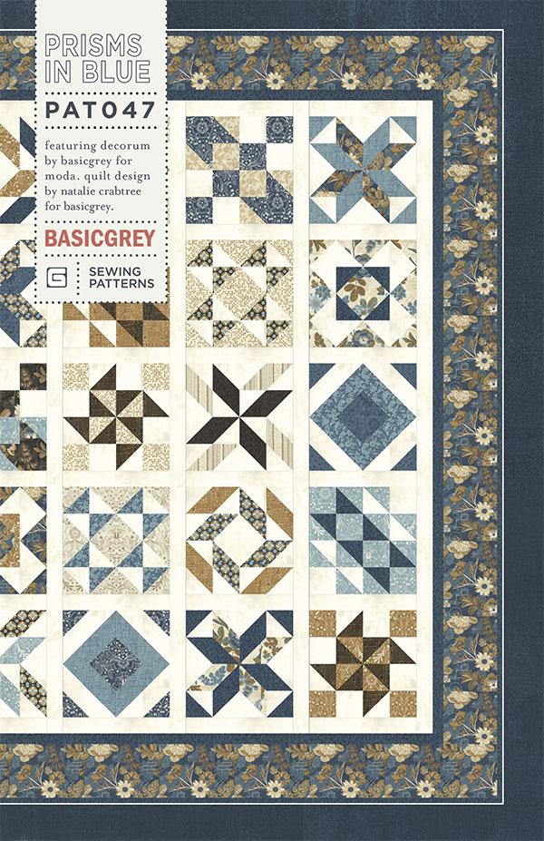 Prisms In Blue Quilt Pattern