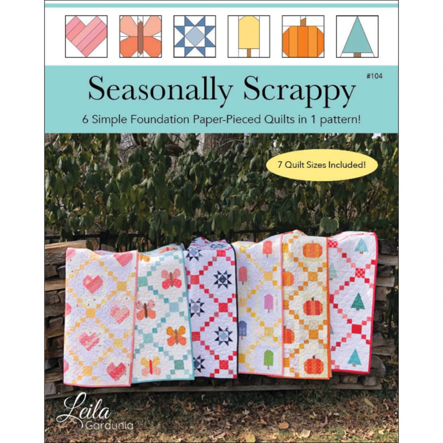Seasonal Scrappy Pattern Book - Leila Gardunia