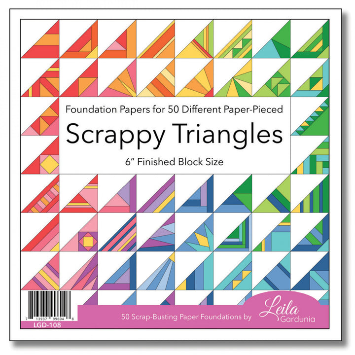 Scrappy Triangle Foundation Paper-Piecing Pad - 6"