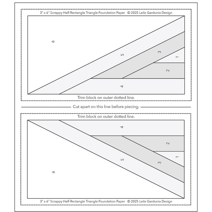 Scrappy Half-Rectangle Triangle Foundation Pad