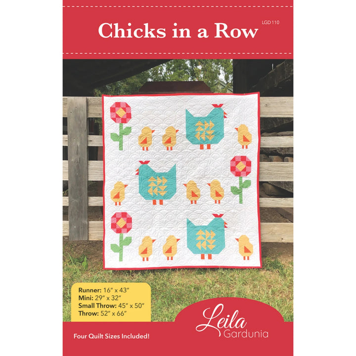 Chicks In A Row Pattern - Leila Gardunia Design